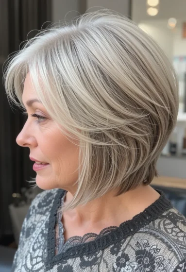 Stacked Bob With Tapered Nape