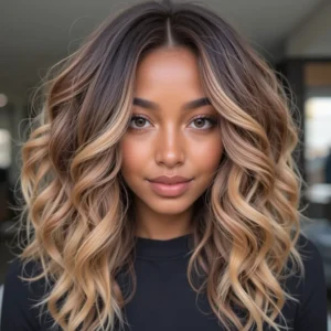 Sun-Kissed Caramel Highlights