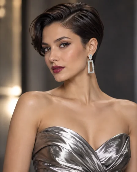 Tapered Cut with Slicked Side Part