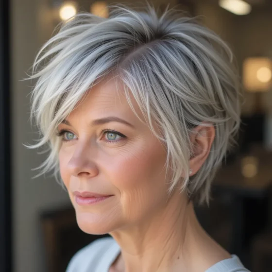Textured Pixie With Soft Layers
