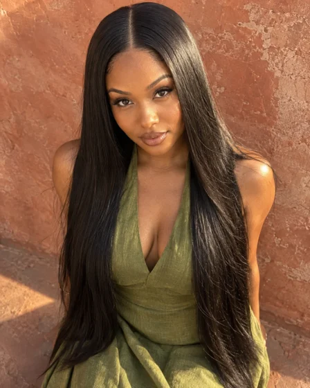 The Sleek Middle-Part Goddess Lengths