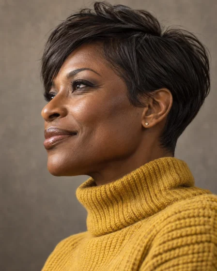The Straight Pixie with Feathered Layers