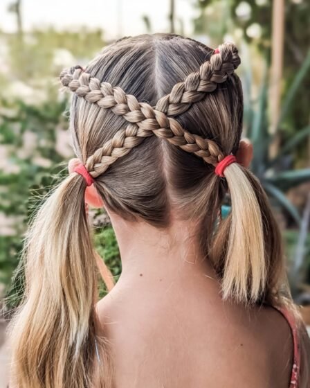 Trendy Cross Crown Pigtails
