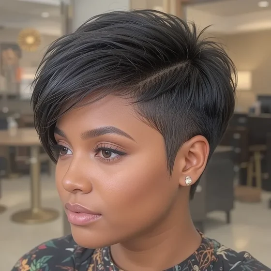 Voluminous Pixie with Crown Height