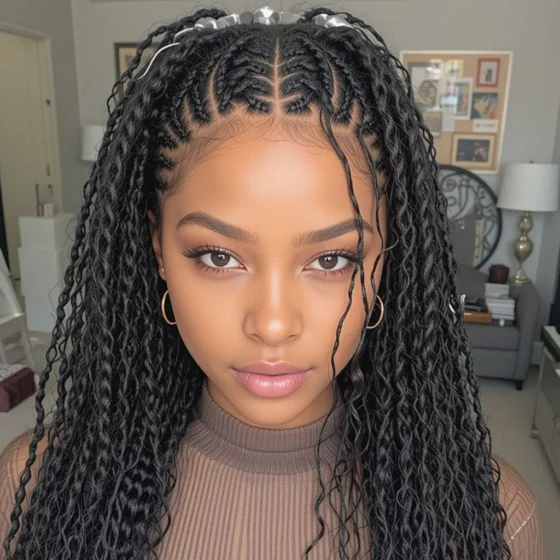 Zigzag Cornrow Braids