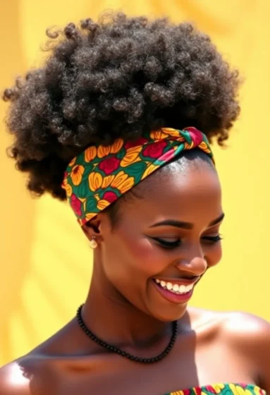 Afro Puff with Headband