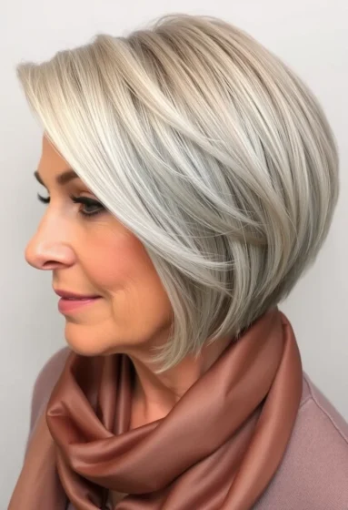 Angled Bob with Highlights