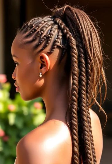 Braided High Ponytail