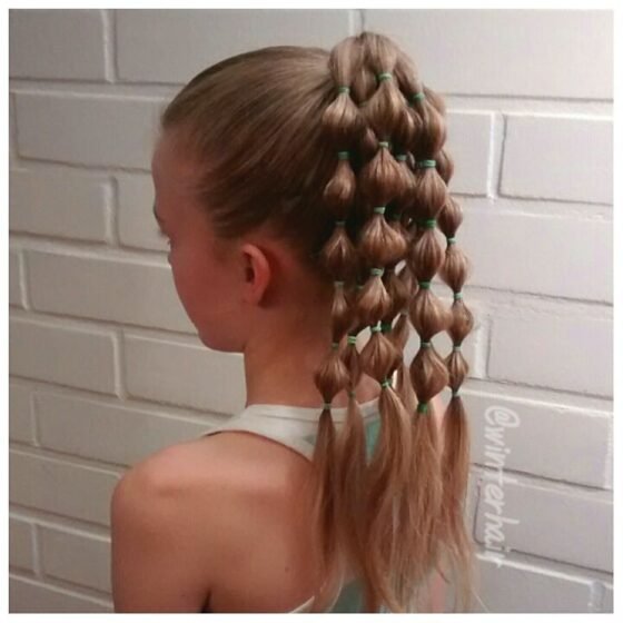 Bubble Braid Ponytail Fun