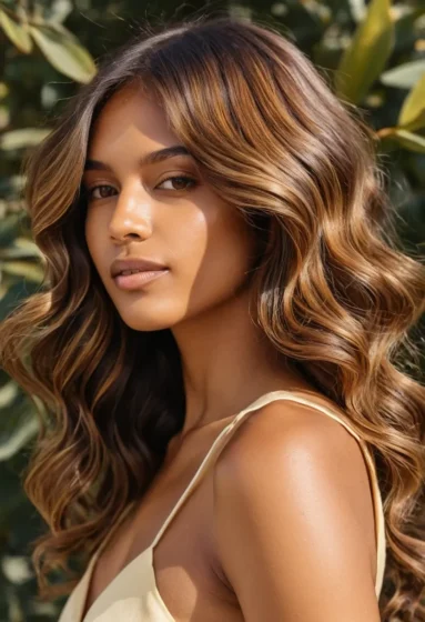 Butterscotch Highlights with a Brown Base