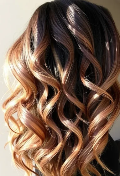 Caramel Balayage Highlights
