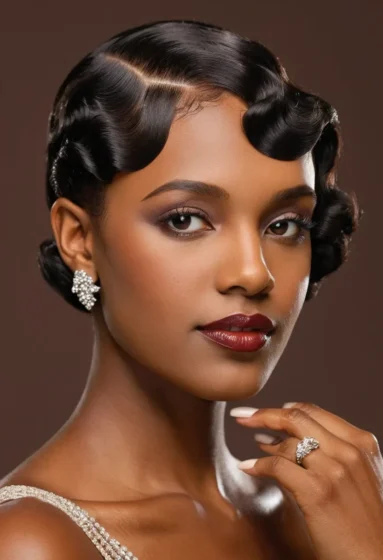 Classic Glossy Finger Waves