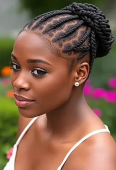 Cornrow Braided Bun
