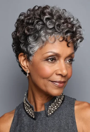 Curly Tapered Cut
