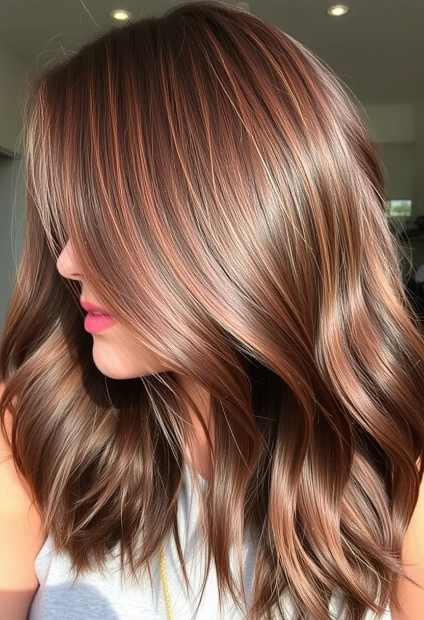 Dark Chocolate with Subtle Copper Highlights