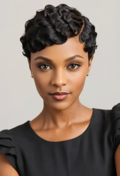 Finger Waves with Undercut