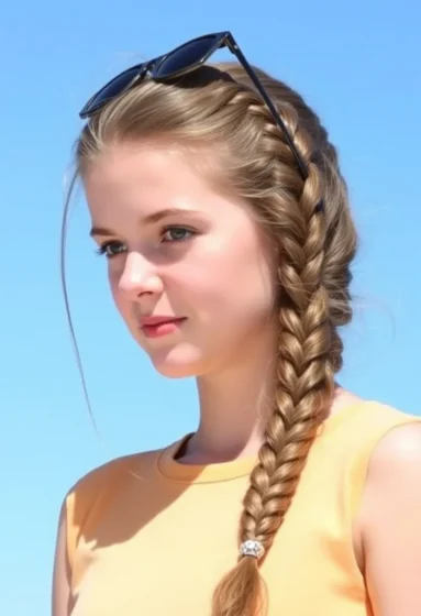 Fishtail Side Braid Ponytail