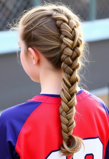 Four-Strand Braid into Ponytail