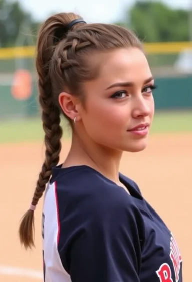 French Braided Ponytail