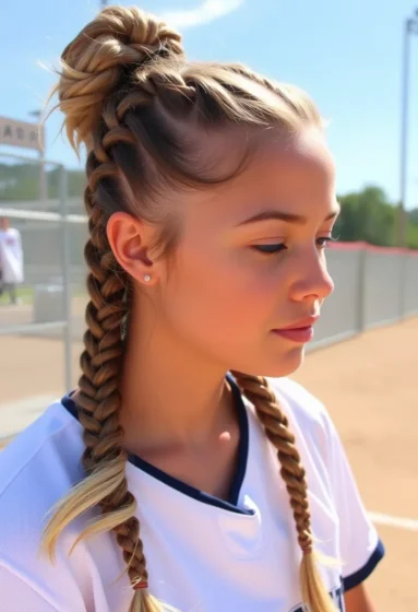 Half-Up Double Dutch Braids