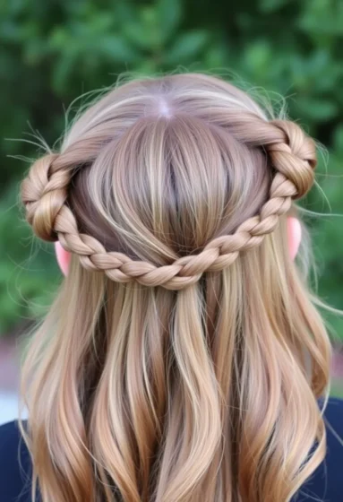 Half-Up Twisted Crown