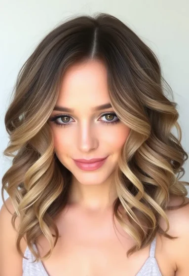 Hazelnut Brown with Creamy Blonde Melt