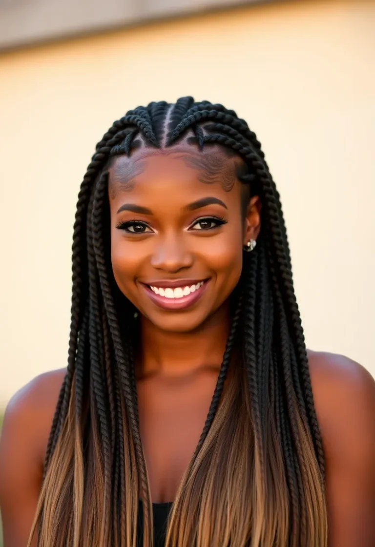 Heart-Shaped Braids with Flowing Weave