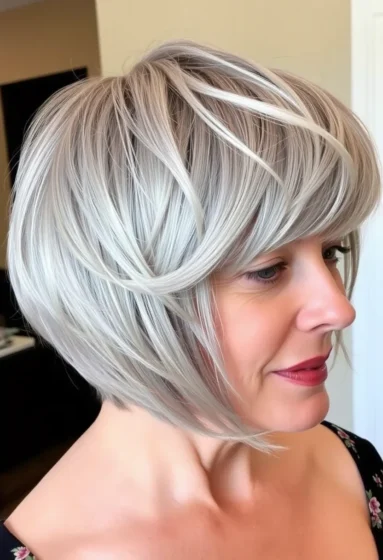 Layered Bob with Bangs