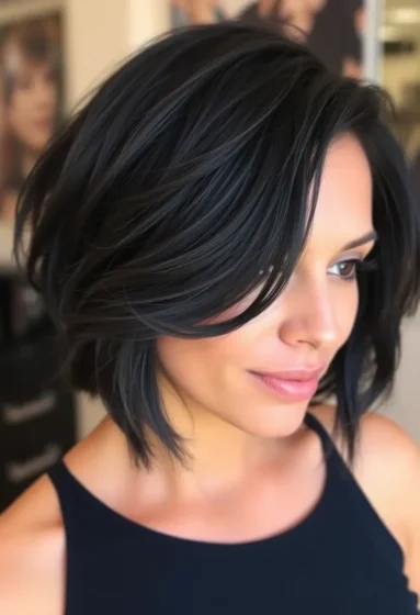 Layered Shag Bob with Razored Ends