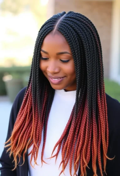 Ombre Large Knotless Braids