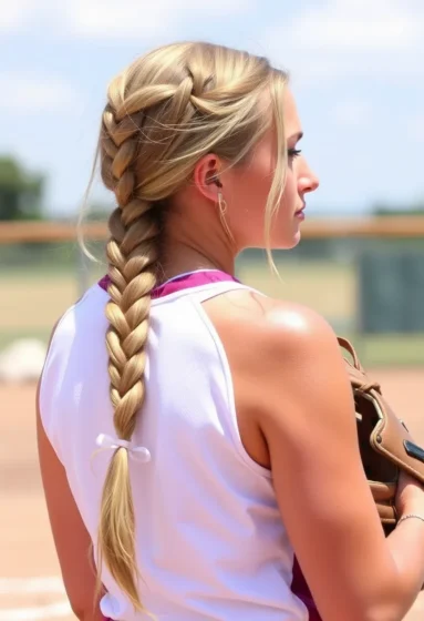Rope Braided Low Ponytail