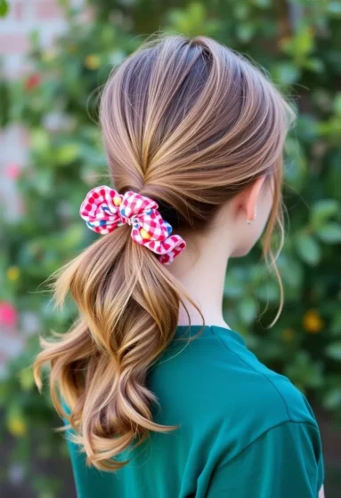 Scrunchie Low Ponytail