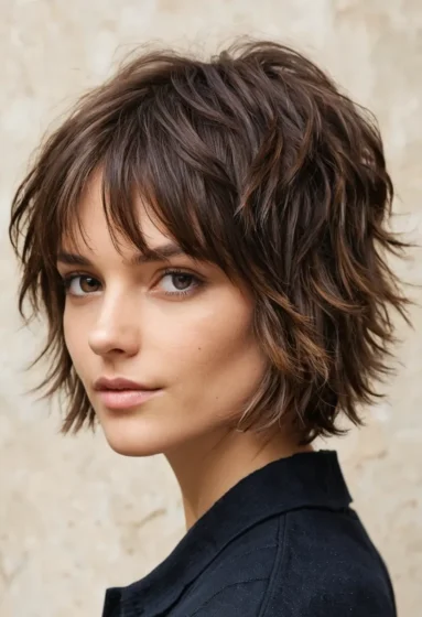 Shaggy Choppy Bob