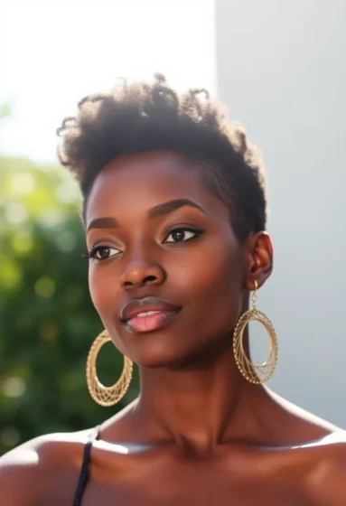 Short Tapered Afro