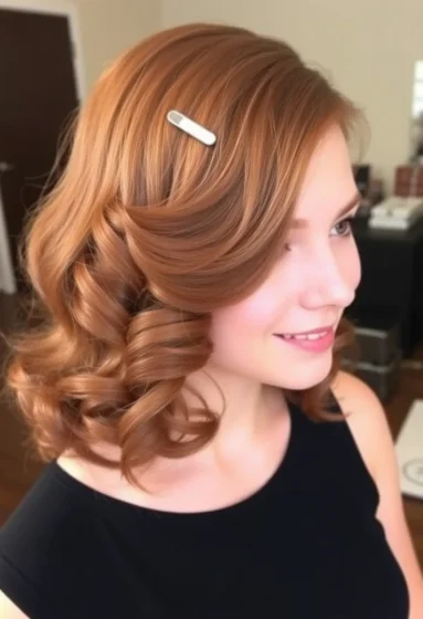 Side-Swept Curls