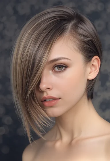 Sleek Asymmetrical Bob
