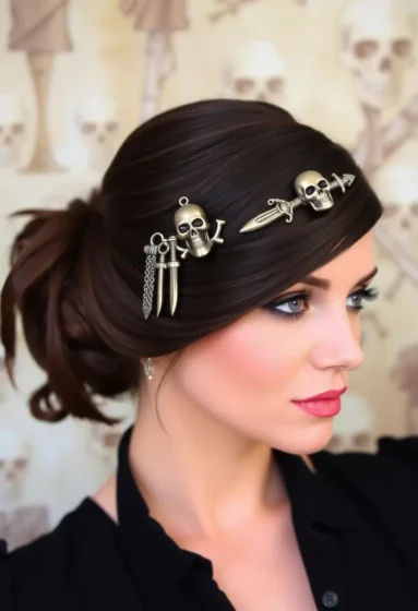 Sleek Side Sweep With Pirate Clip
