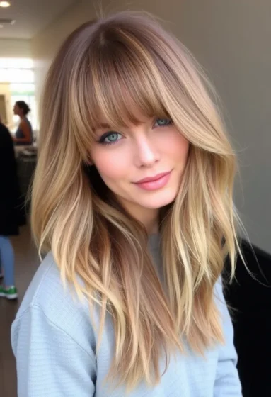 Soft Layers with Wispy Curtain Bangs