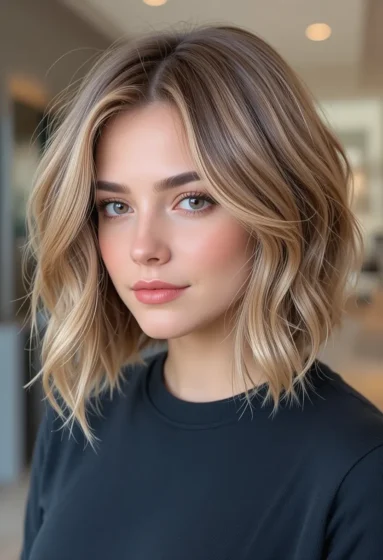 Soft Wavy Layered Bob