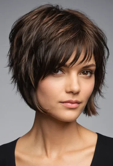 Tapered Choppy Bob