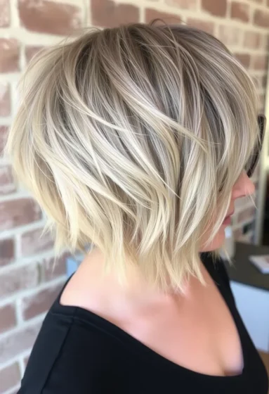 Textured Choppy Bob