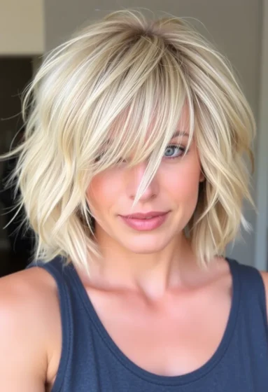 Tousled Shag with Subtle Highlights