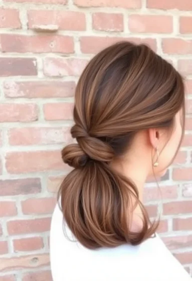 Tucked-In Low Ponytail