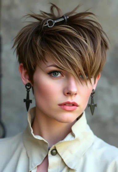 Windswept Pixie With Ear Cuffs