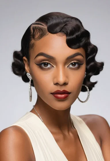 Zigzag Finger Wave Pattern