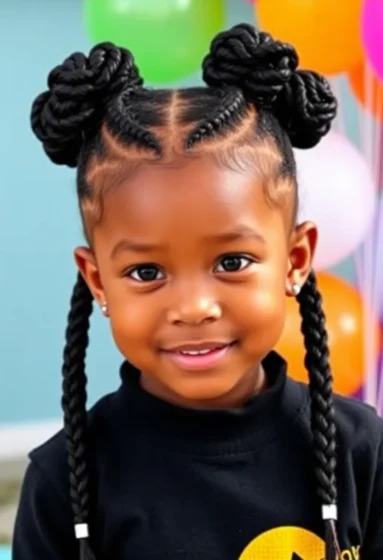 Braided Space Buns