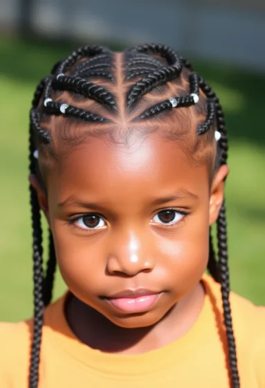 Heart-Shaped Cornrows