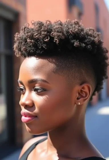 Mohawk Fade with Textured Top