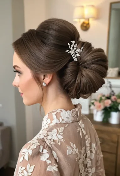 Romantic Roll-Up Bun with Volume