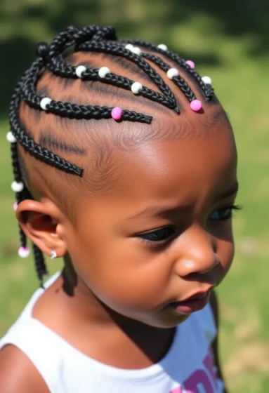 Scalp Braids with Bead Ends